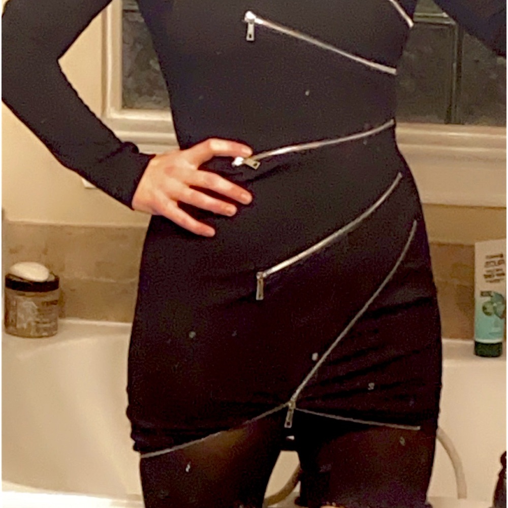 80’s black dress